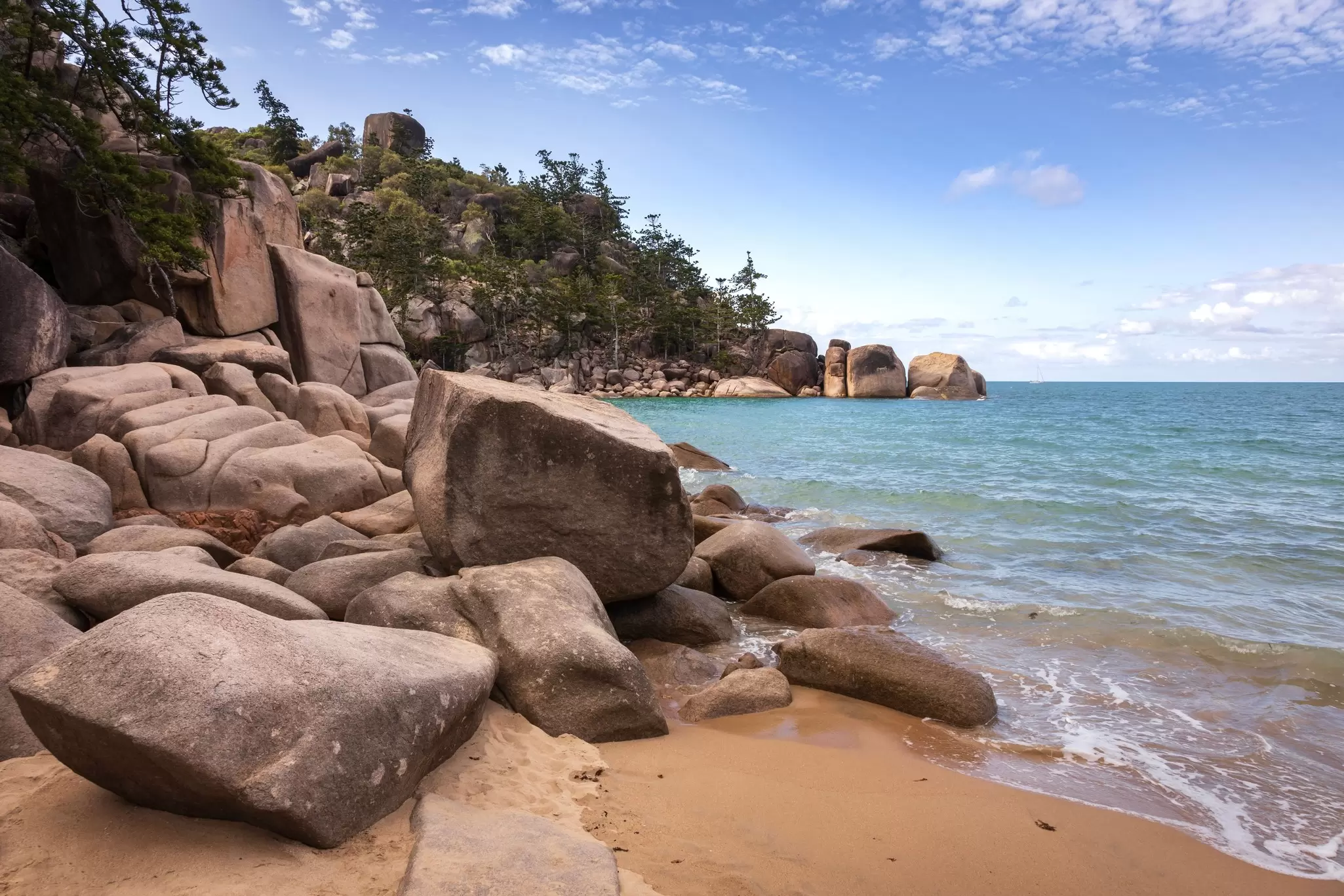 A rocky shore at Balding Bay on Magnetic Island, Australia.