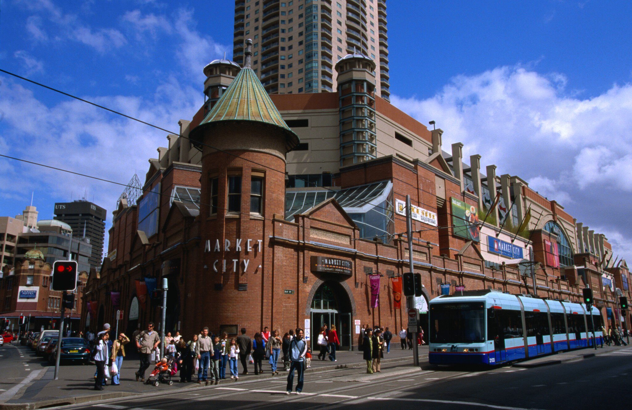 Facade of Market City, home of Paddy's Market. Sydney, Australia. 