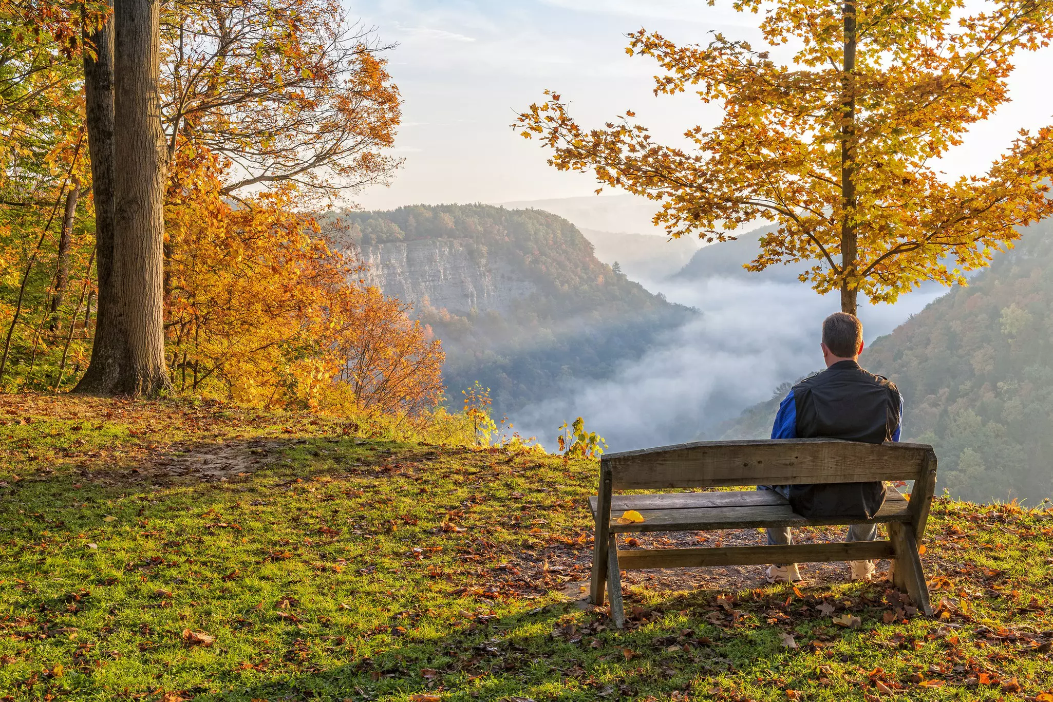 Ah, access! Taking a breather at Letchworth State Park © JimVallee / Getty Images