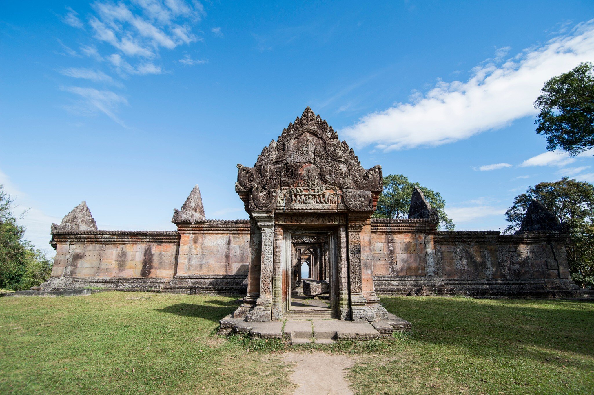 the Khmer Temples of Prsat Preah Vihear north of the town Sra Em in the province of Preah Vihear in Northwest Cambodia. Cambodia, Sra Em, November, 2017,