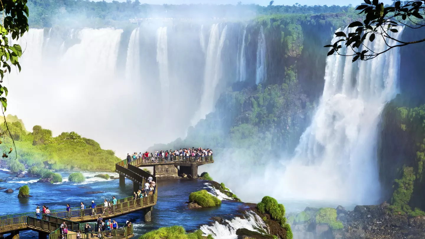 Iguazu Falls, on the border of Argentina and Brazil