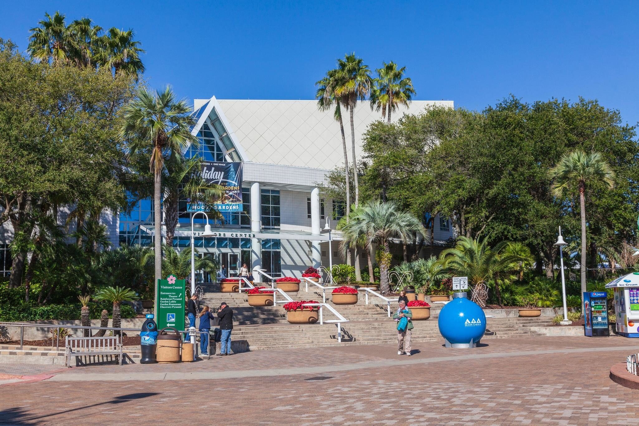 2AH930C Moody Gardens Visitor Center at Moody Gardens, Galveston, Texas.