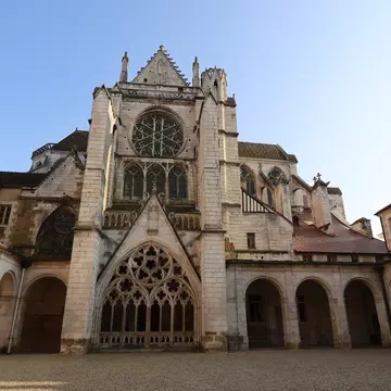 Saint Germain Abbey, view from the outside, city of Auxerre, department of Yonne, France