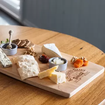 Charcuterie board at King Island Dairy in Tasmania, Australia. 