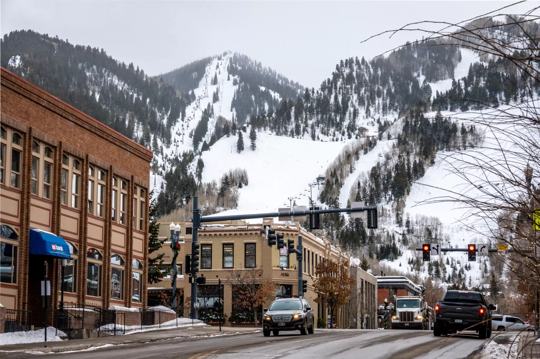 The streets of downtown Aspen, Colorado