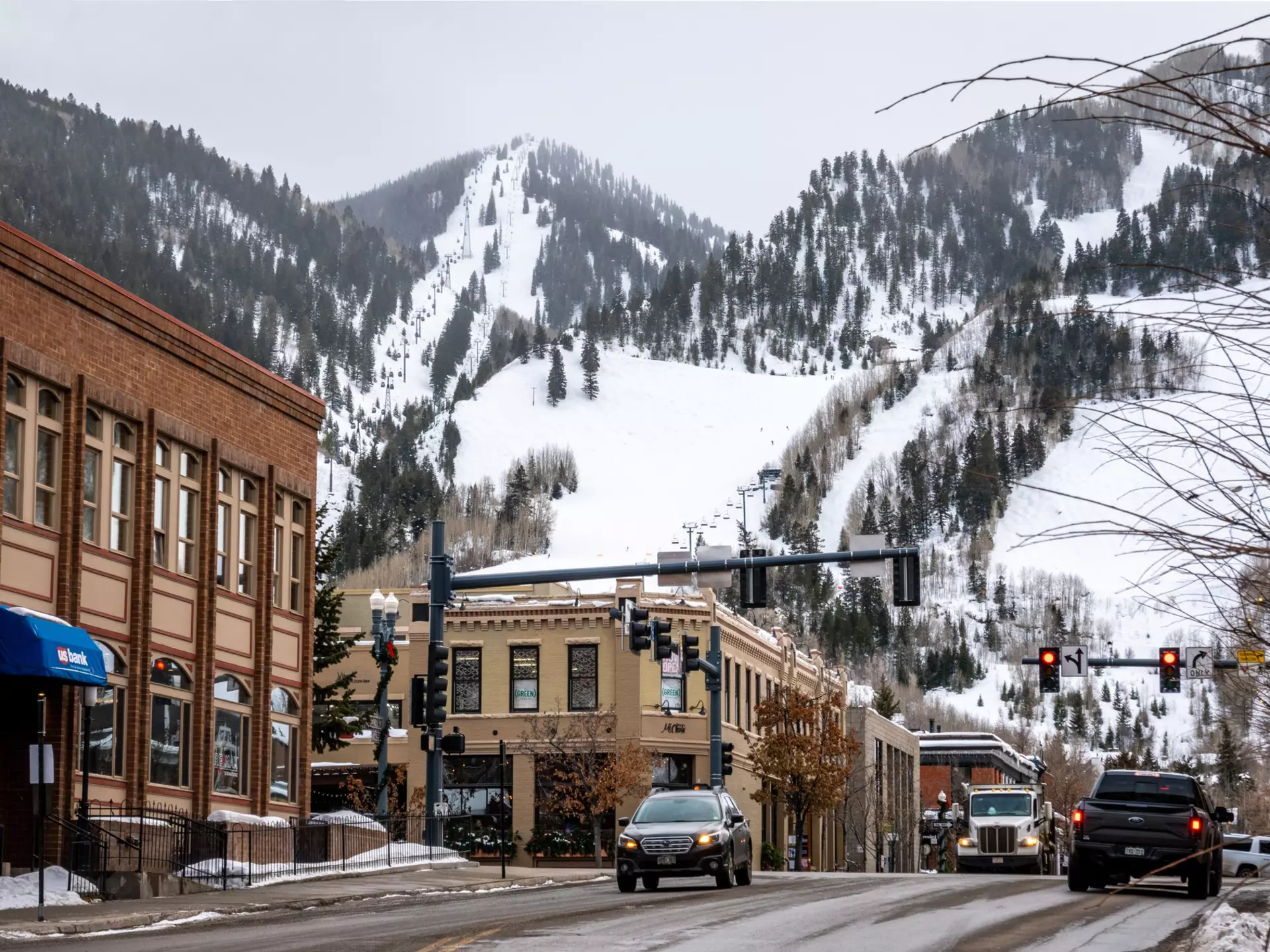 The streets of downtown Aspen, Colorado