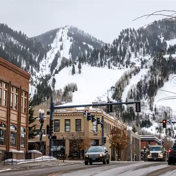 The streets of downtown Aspen, Colorado