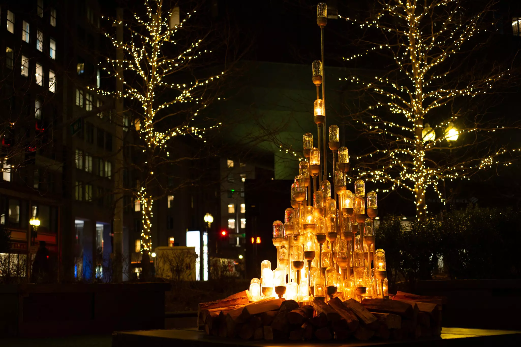 Boston Winteractive is a free, walkable art experience featuring 16 artworks and interactive play elements, presented by the Downtown Boston Business Improvement District.