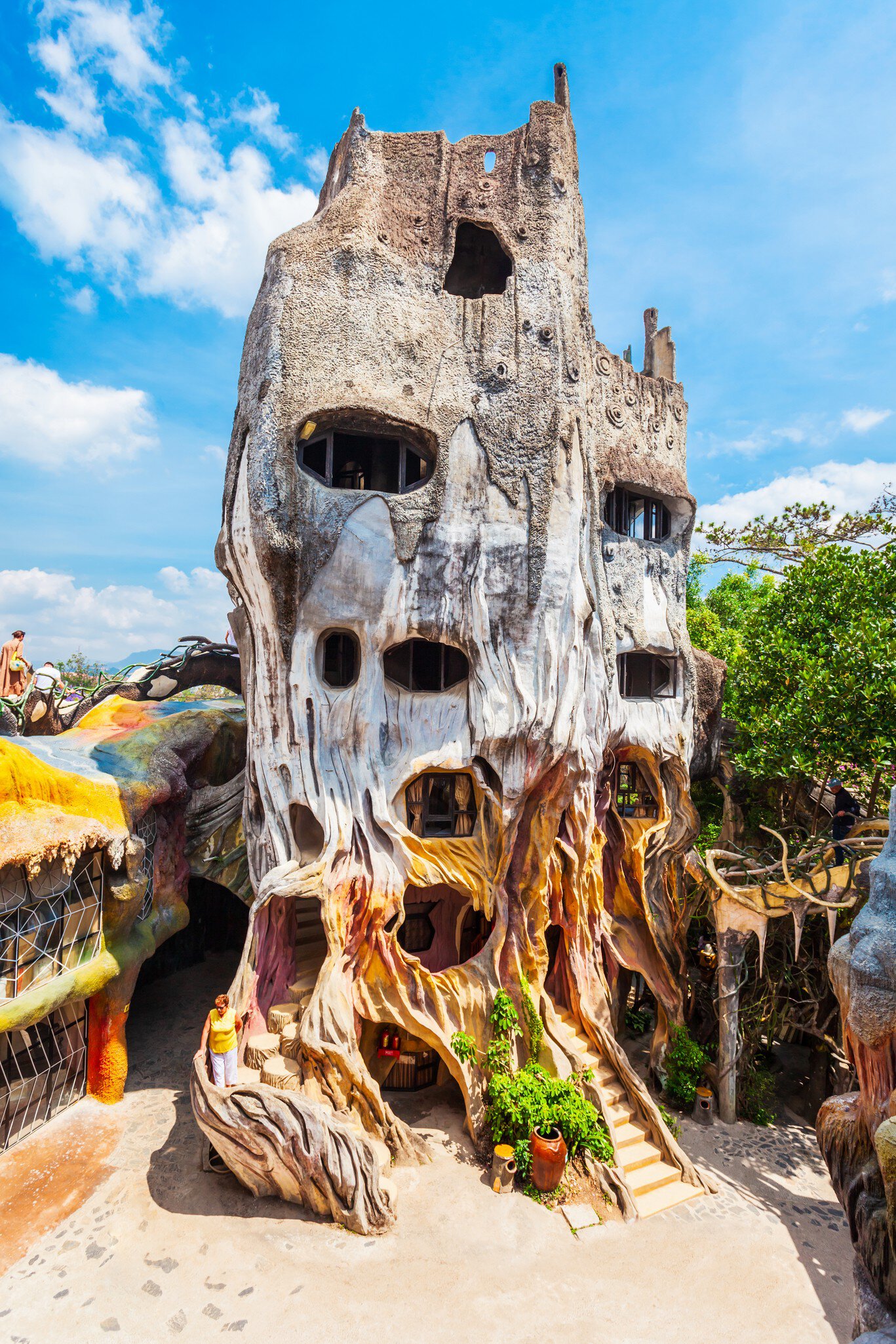 Hang Nga guesthouse, or Crazy House, an unconventional building in Dalat, Vietnam.
