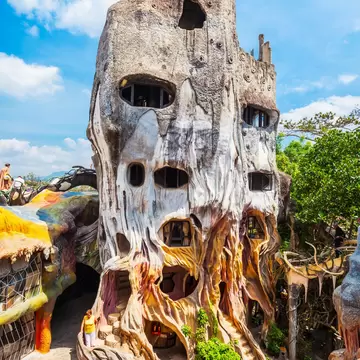 Hang Nga guesthouse, or Crazy House, an unconventional building in Dalat, Vietnam.