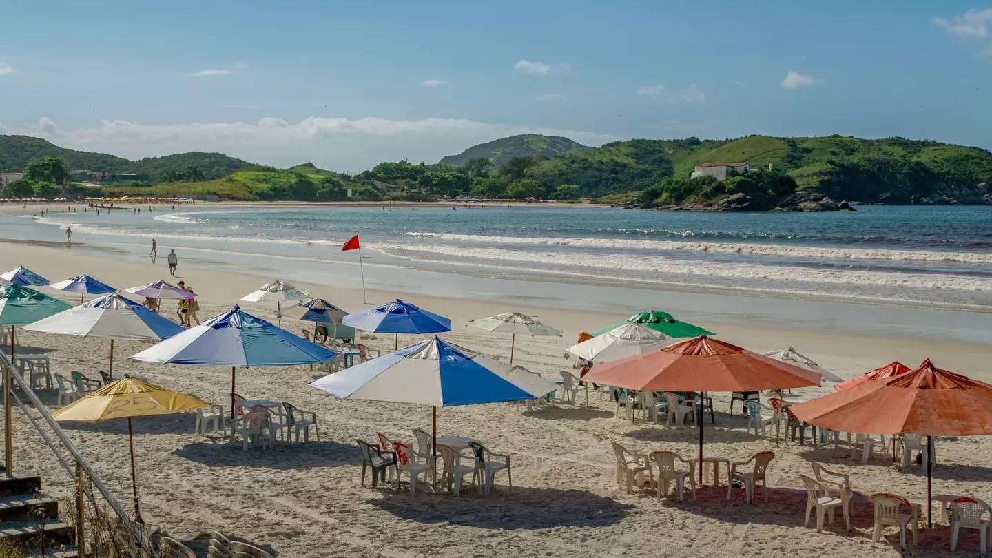 Photo of the Cabo Frio waterfront, Rio de Janeiro, with blue skies, lots of tents,, License Type: media, Download Time: 2025-02-12T16:51:21.000Z, User: rhylton_redventures, Editorial: false, purchase_order: 65030 - Newsletter, job: Lonely Planet WIP, c...