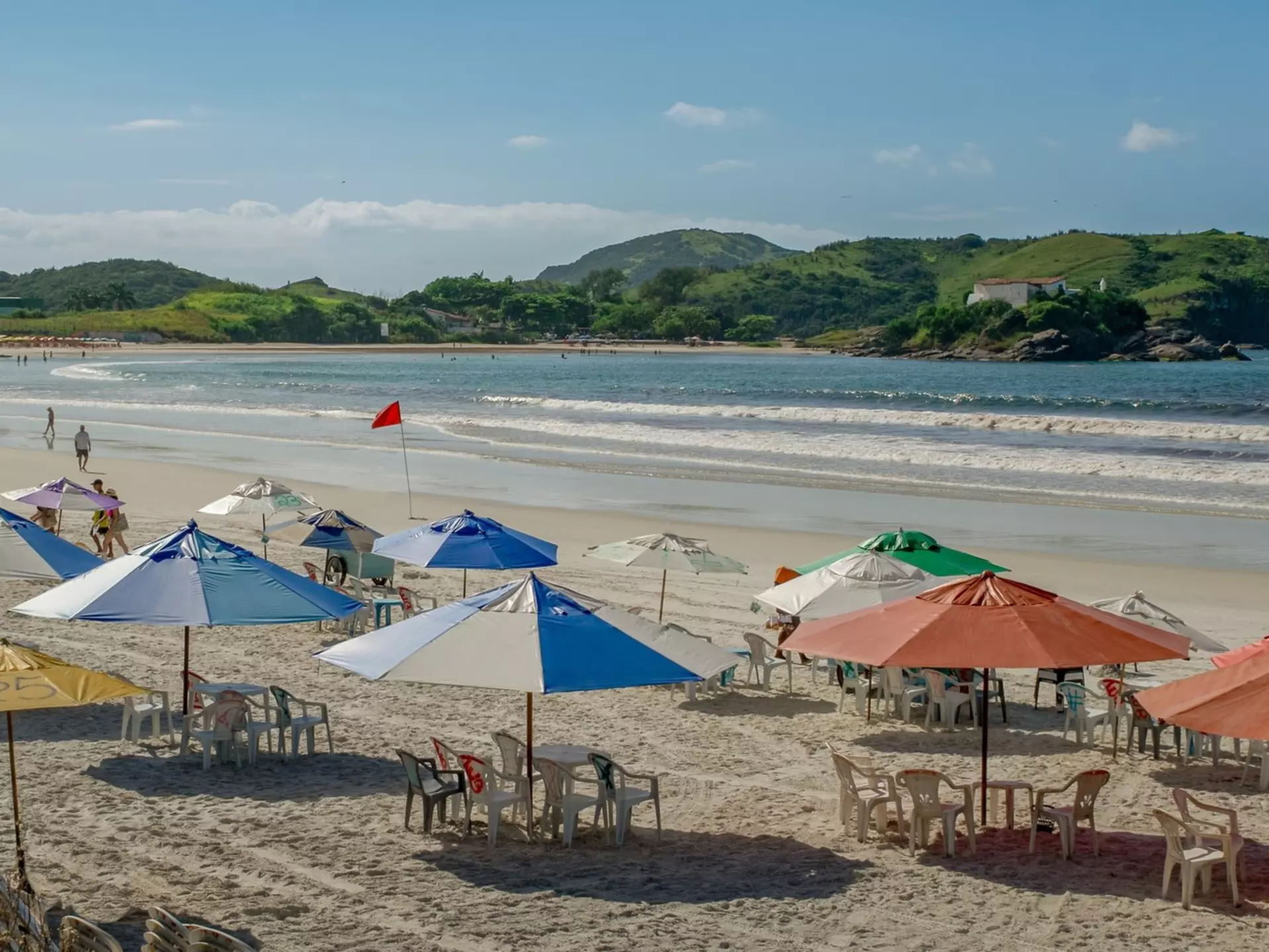 Photo of the Cabo Frio waterfront, Rio de Janeiro, with blue skies, lots of tents,, License Type: media, Download Time: 2025-02-12T16:51:21.000Z, User: rhylton_redventures, Editorial: false, purchase_order: 65030 - Newsletter, job: Lonely Planet WIP, c...
