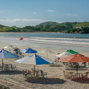 Photo of the Cabo Frio waterfront, Rio de Janeiro, with blue skies, lots of tents,, License Type: media, Download Time: 2025-02-12T16:51:21.000Z, User: rhylton_redventures, Editorial: false, purchase_order: 65030 - Newsletter, job: Lonely Planet WIP, c...