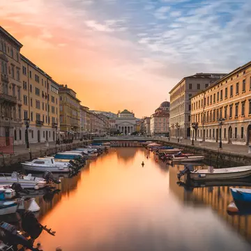Trieste's Canal Grande swims with the grandeur of times past. Filippo Ferraro/Shutterstock