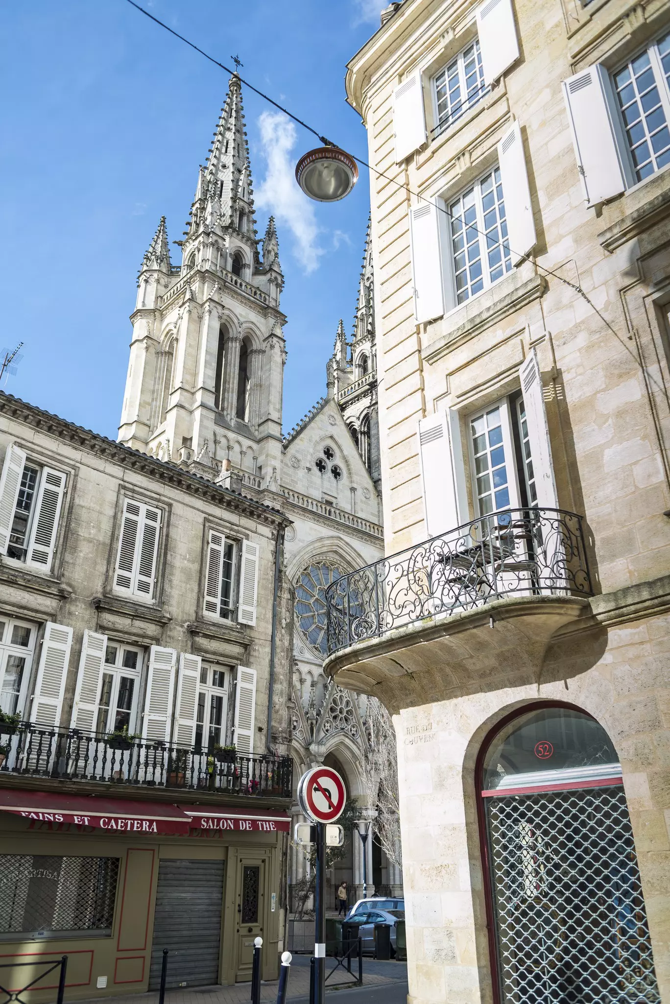 Saint Louis des Chartrons is a typical neo-gothic church, situated in north of old town. Bordeaux, Aquitaine. France.