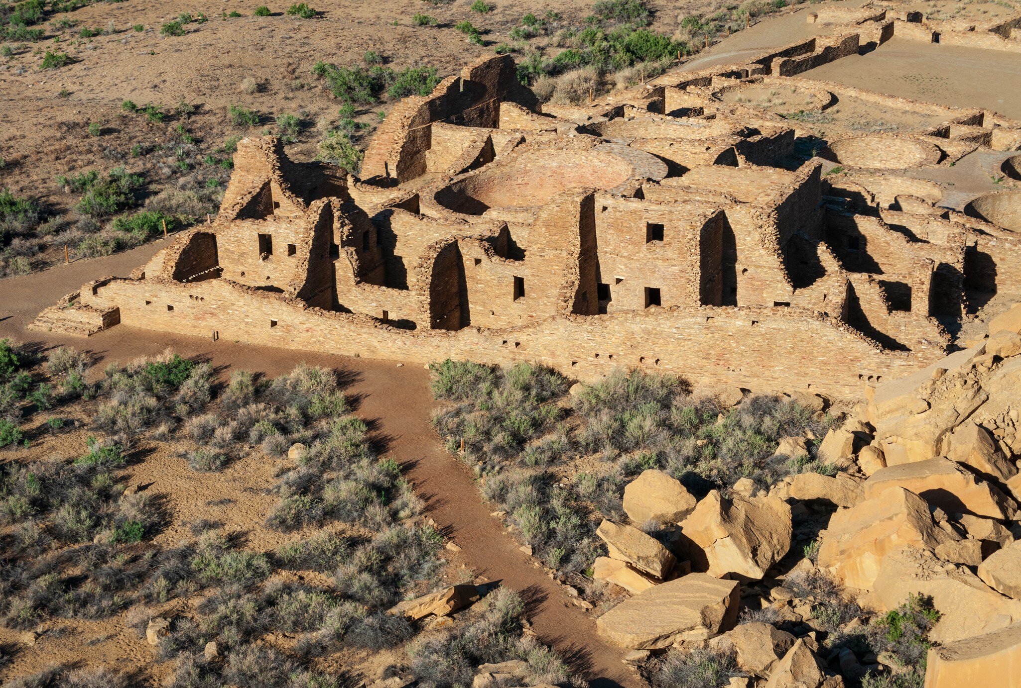 The Milky Way galaxy over Fajada Mesa at Chaco Canyon, New Mexico.