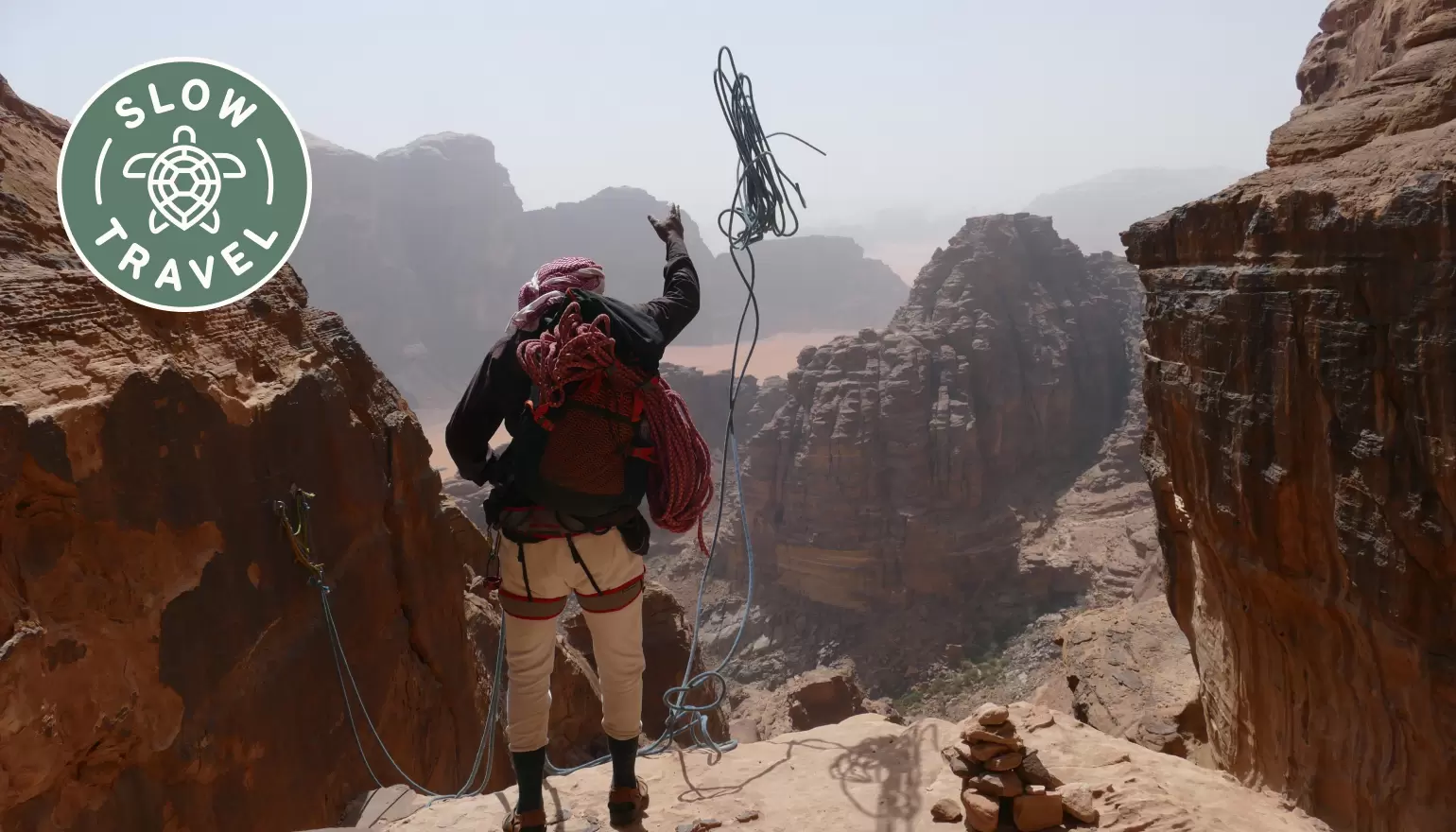 Along the Wadi Rum Trail, your Bedouin guide will help you discover routes – including rock-climbing sections – that have been in use for millennia © courtesy Wadi Rum Trail