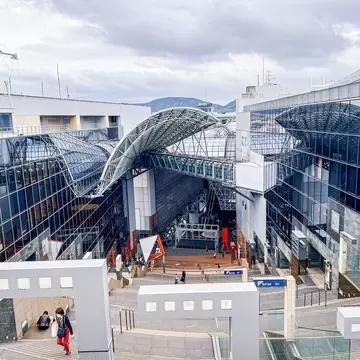Kyoto, Japan, April, 8, 2024: Kyoto station during the day from top of the stairs , License Type: media, Download Time: 2026-02-05T16:27:08.000Z, User: nic.dhoedt_lonelyplanet, Editorial: true, purchase_order: 56530 - Guidebooks, job: Global Publishing WIP, client: Lonely Planet Japan 19, other: Nicolas D'Hoedt