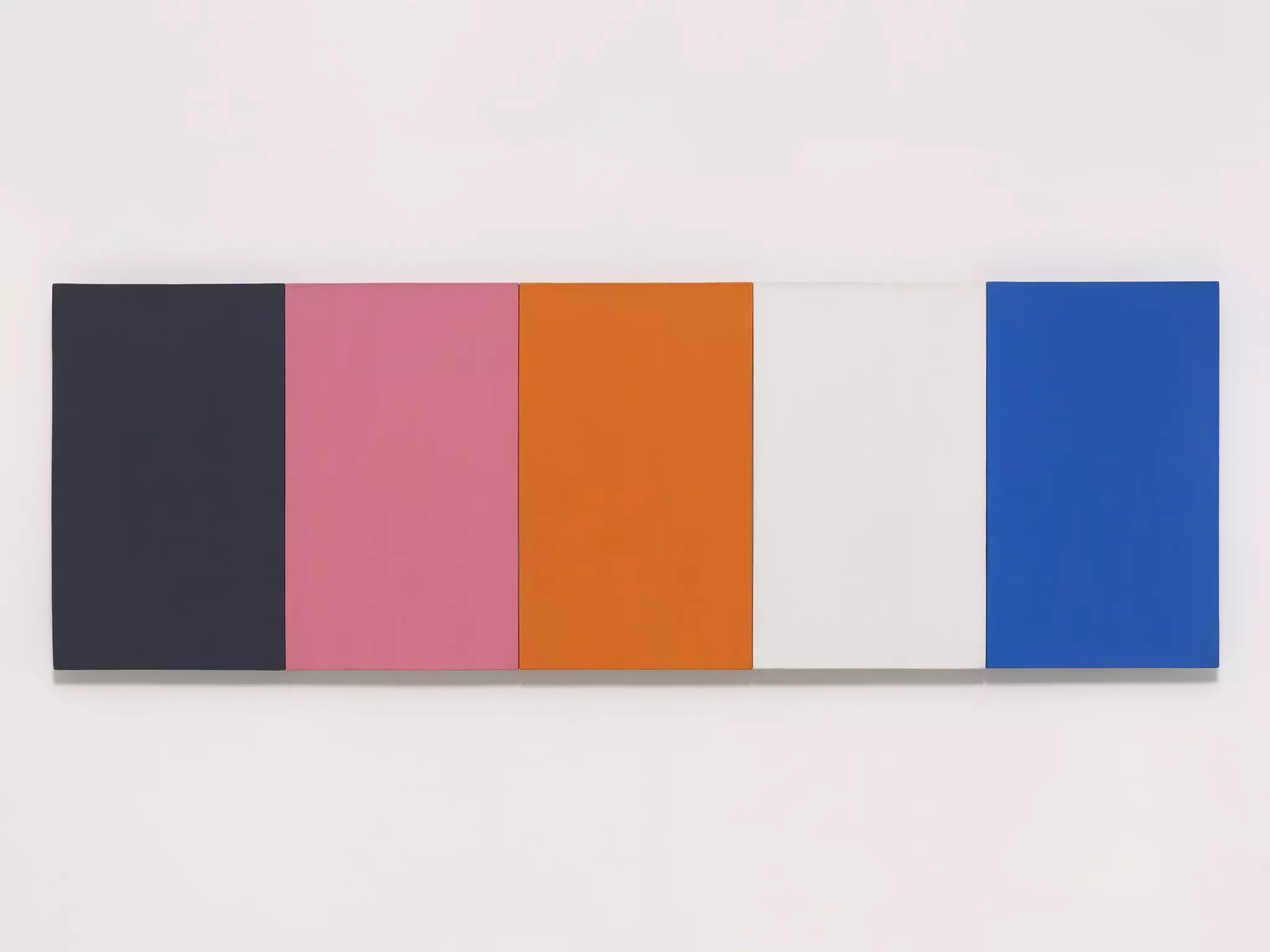 Ellsworth Kelly, “Painting for a White Wall,” 1952. Oil on canvas, five joined panels, 23¾ x 71¼ inches (60 x 181 cm) © Ellsworth Kelly Foundation. Photo: Ron Amstutz, courtesy Glenstone Museum, Potomac, Maryland