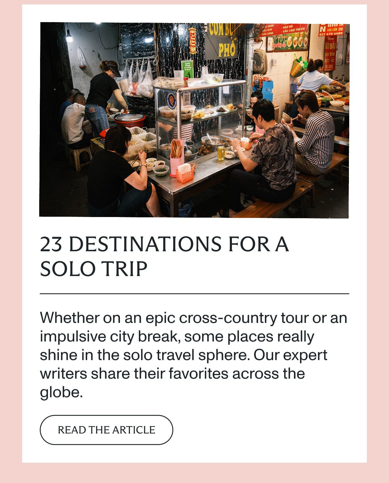 23 destinations for a solo trip