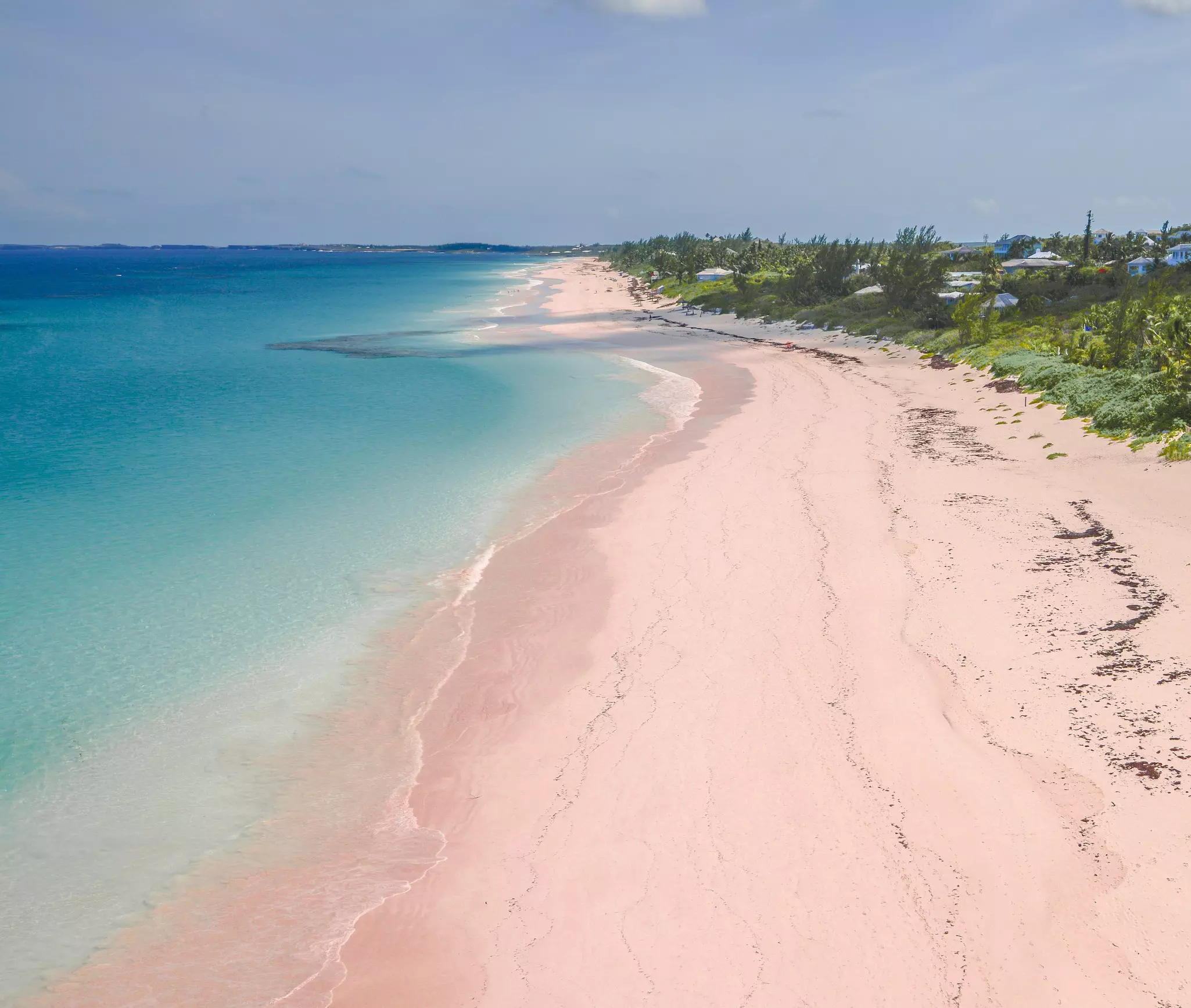 You don’t need flip-flops to walk on the cool surface of Pink Sands Beach in the Bahamas © RooM RF / Getty Images