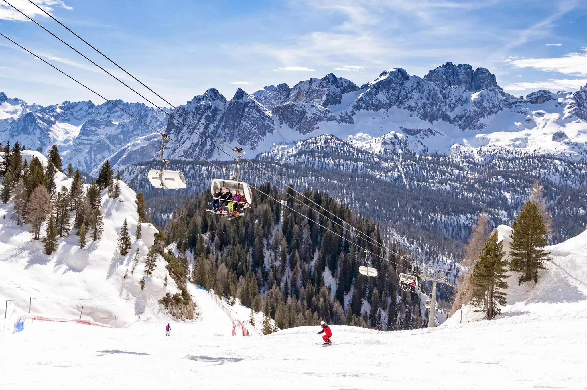 Winter landscape in Dolomites at Cortina D'Ampezzo ski resort, Italy  License Type: media  Download Time: 2021-03-16T01:57:17.000Z  User: mvm_lonelyplanet  Is Editorial: No  purchase_order:   