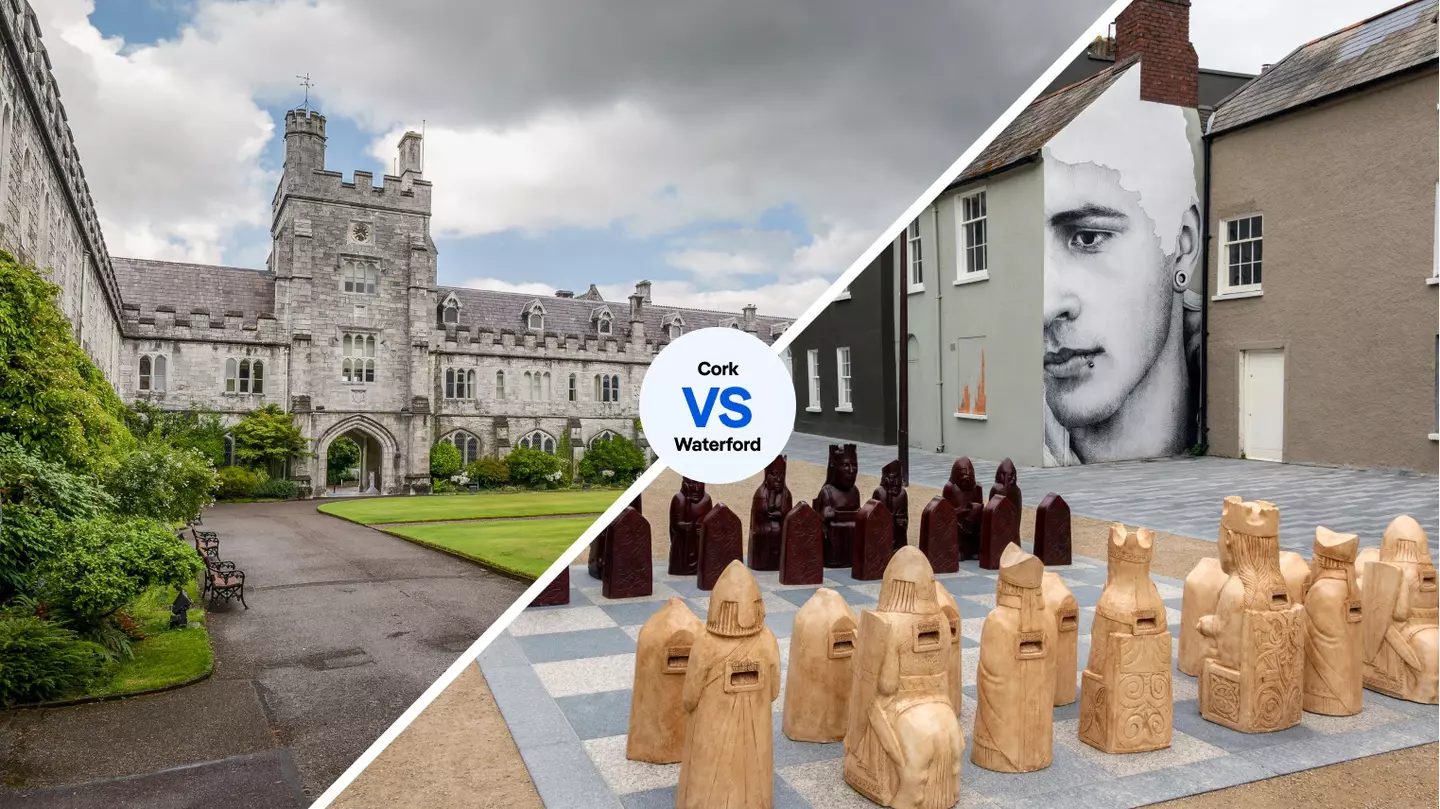 Tour the Long Hall and Clock Tower of University College Cork or embrace the cultural activity in Waterford City © Shutterstock; Alamy