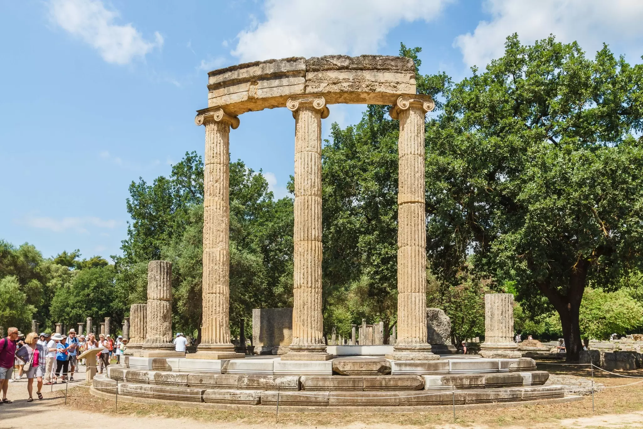 The ruins of Olympia; the birth place of Olympic games in Katakolon. Littleaom/Shutterstock