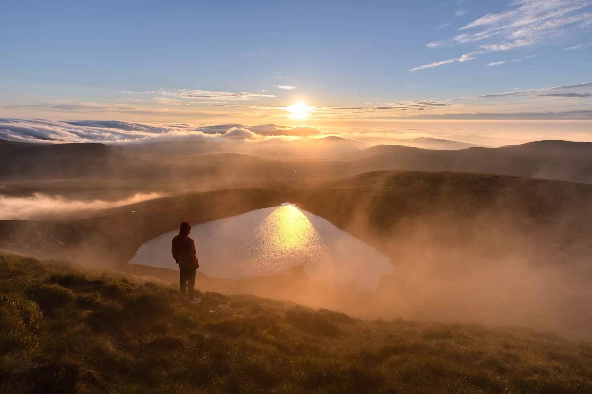 Time your hike to Lough Ouler with sunrise or sunset for the ultimate view © Wirestock / Getty Images