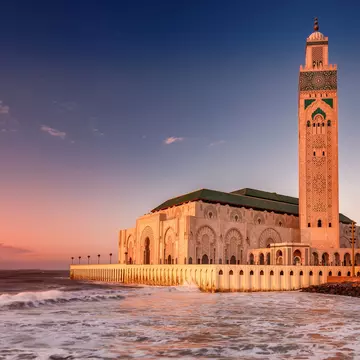 The Hassan II Mosque  largest mosque in Morocco. Shot  after sunset at blue hour in Casablanca.
544676786
Arranging, Minaret, Dusk, Mosaic, Islam, Religion, Majestic, Blue, Famous Place, North, Architecture, Casablanca, Morocco, Africa, Night, Sea, Decoration, Mosque, Tower, Hassan
CLEARED FOR DIGITAL USE ONLY -