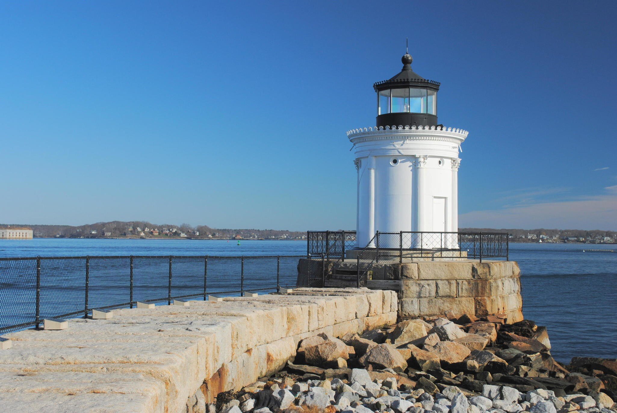 EPHH8P Portland Breakwater Lighthouse, aka The Bug, South Portland Maine