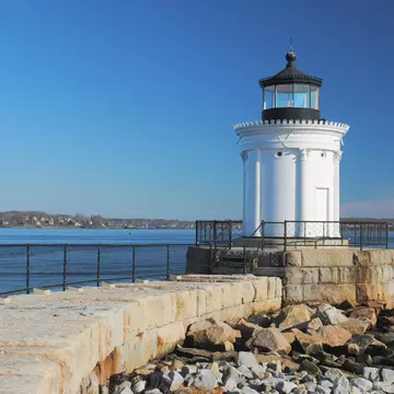 EPHH8P Portland Breakwater Lighthouse, aka The Bug, South Portland Maine