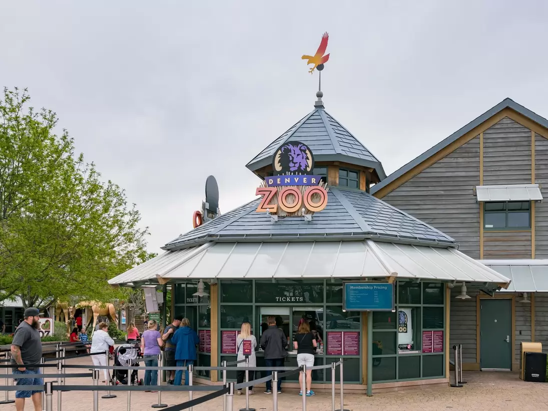 Denver, MAY 7: Entrance of the Denver zoo on MAY 7, 2017 at Denver, Colorado