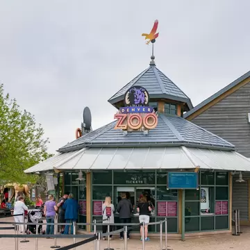 Denver, MAY 7: Entrance of the Denver zoo on MAY 7, 2017 at Denver, Colorado