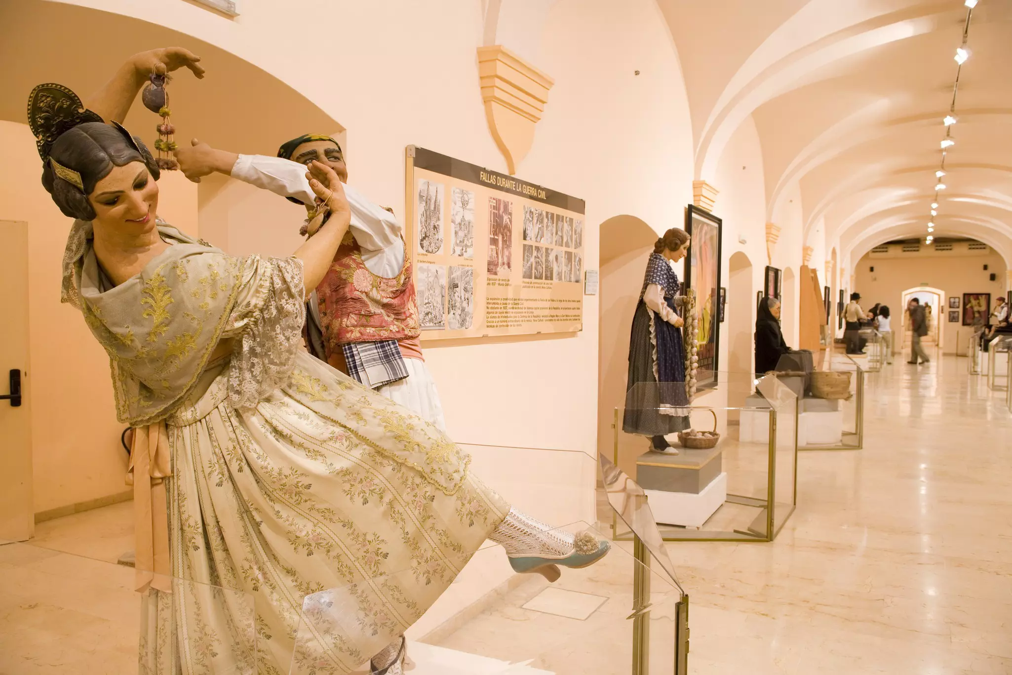 Fallas on display in Museo Fallero