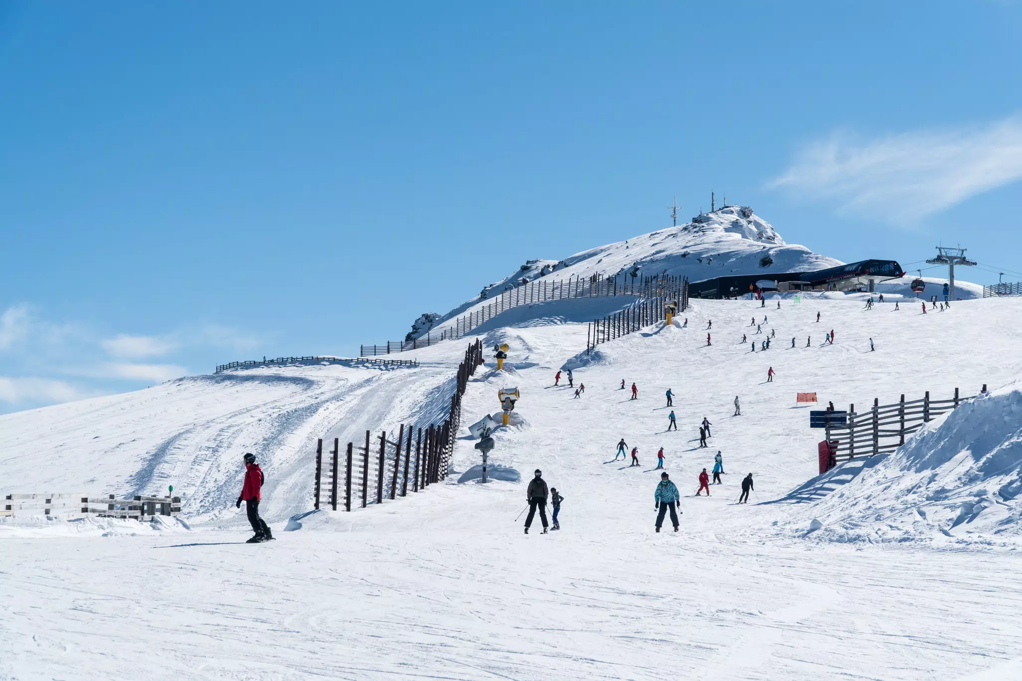 skiing and snowboarding at Cardrona, New Zealand