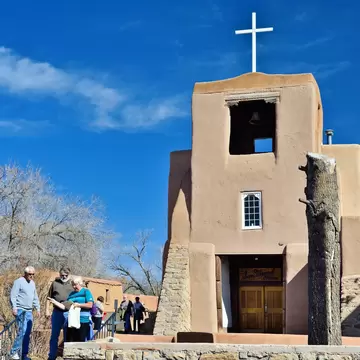 San Miguel Mission

"Santa Fe, New Mexico, USA - March 18, 2013: People walking past the beautiful Mission San Miguel in the historic old town section of Santa Fe."
Mission San Miguel , Santa Fe - stock photo
