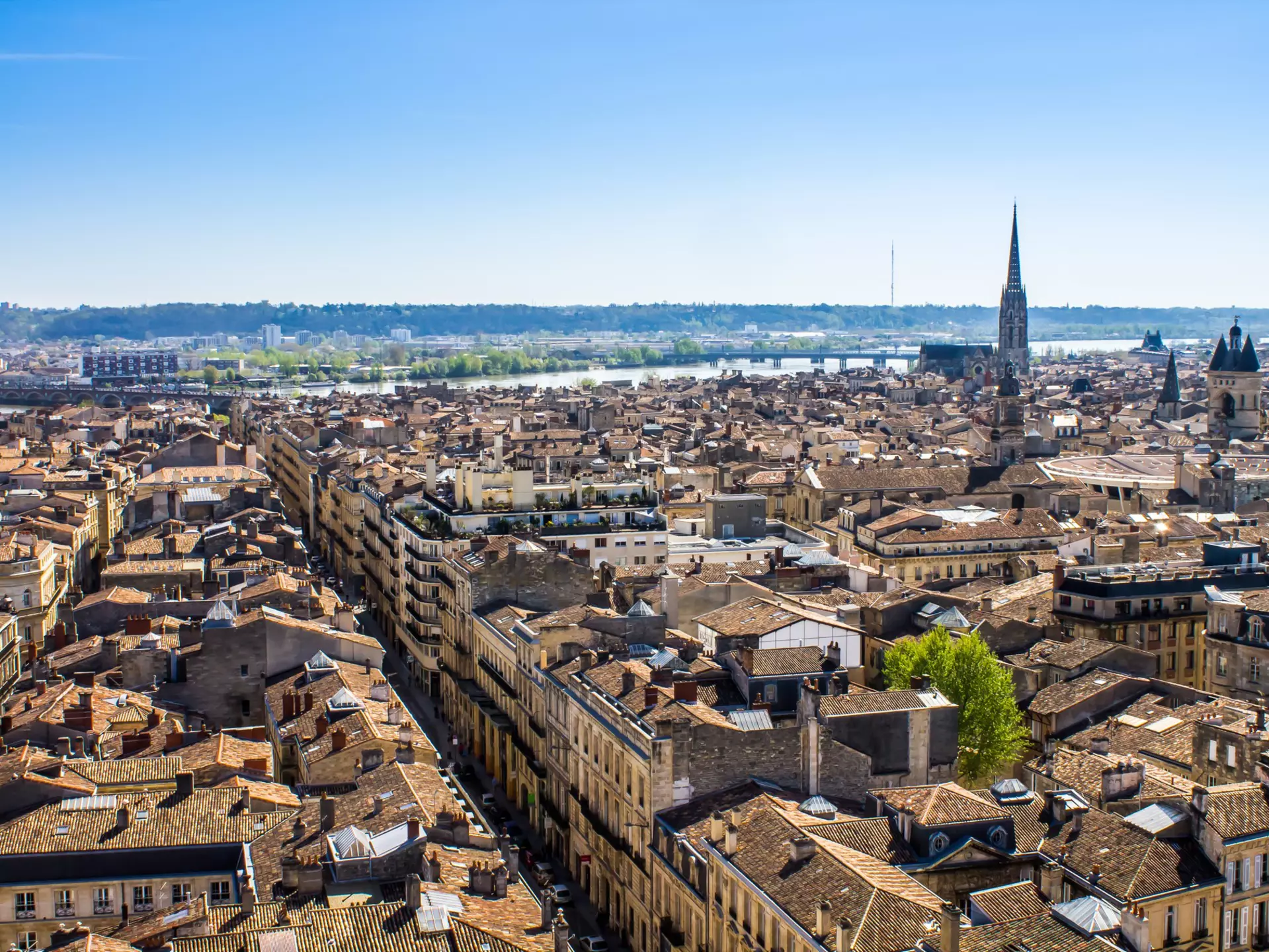 Aerial view of Bordeaux on a sunny day. marcociannarel/Shutterstock