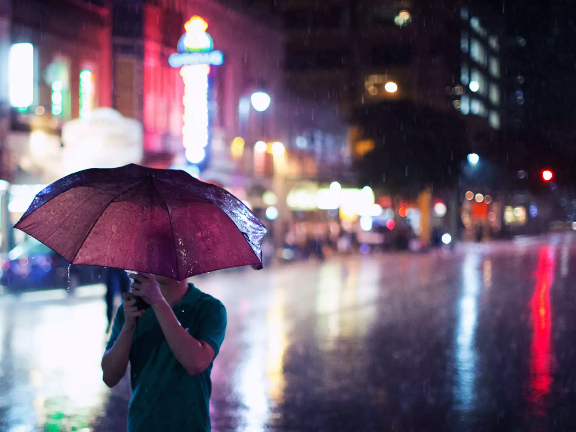 Rain and cold temperatures don't dampen the spirit of Austin © VAILLANCOURT PHOTOGRAPHY / Getty Images