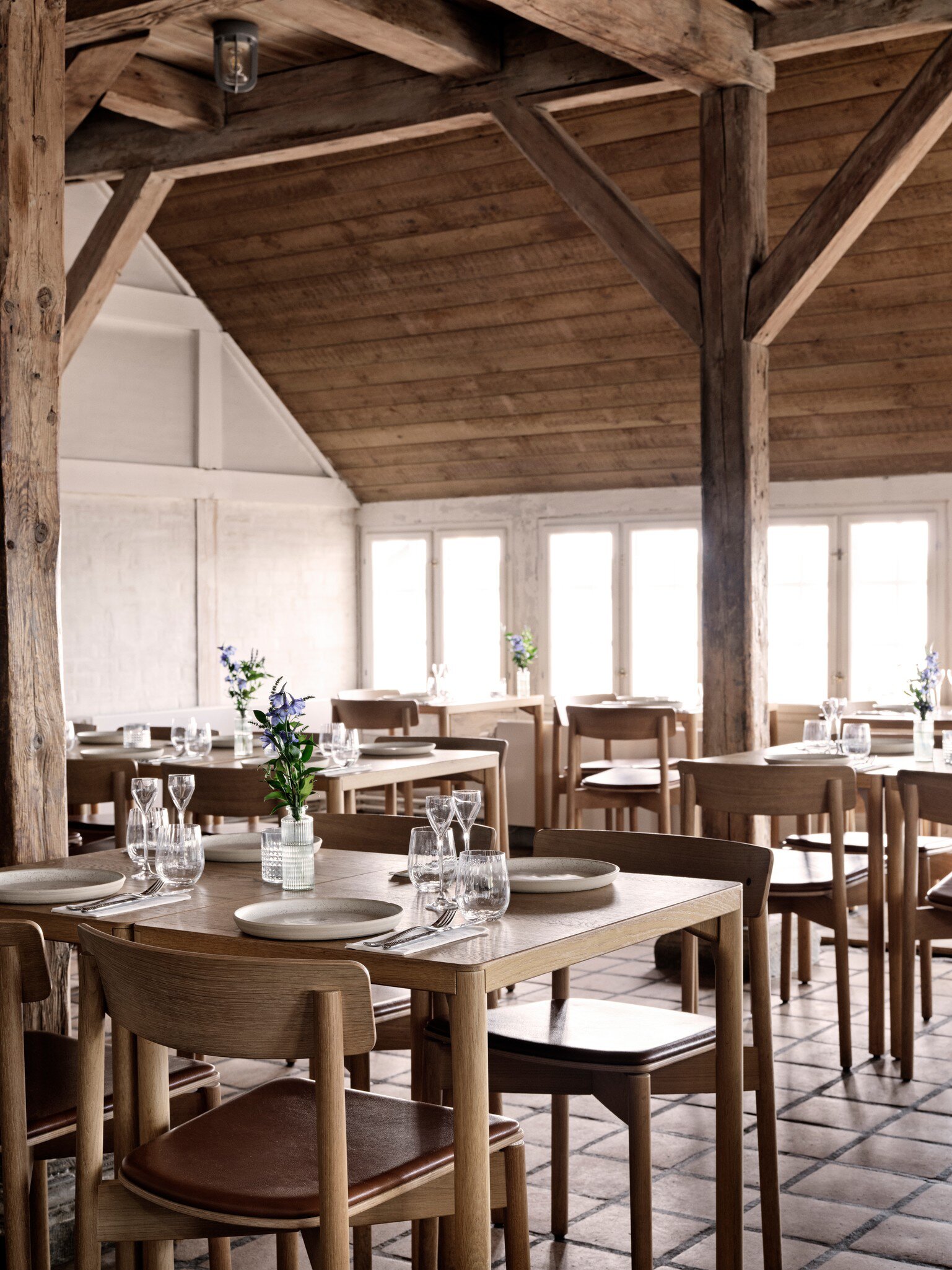 Interior of Skipperhuset restaurant in Fredensborg, Zealand, Denmark. 