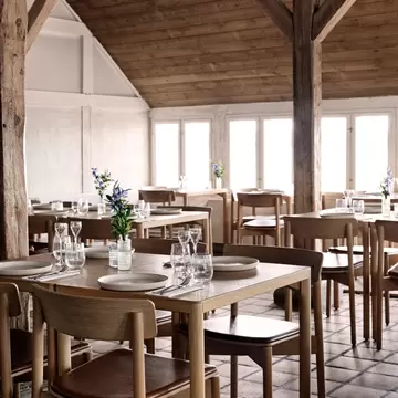 Interior of Skipperhuset restaurant in Fredensborg, Zealand, Denmark. 