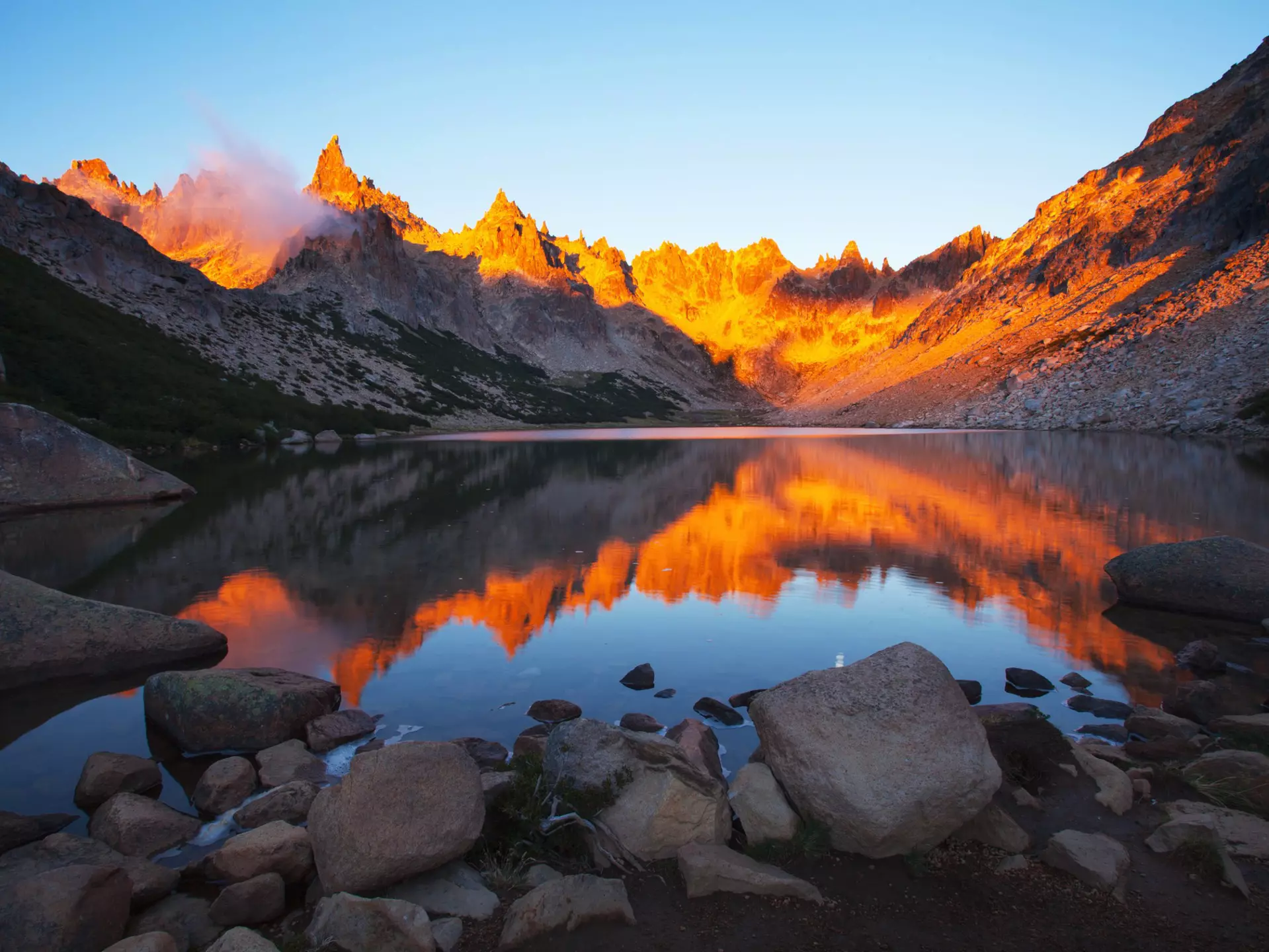 Sunrise at tourist camp Frey, Tonchek lagoon, Patagonia, Argentina.
130814792
america, andes, argentina, blue, calm water, camp, clouds, color, destination, frey, lagoon, landscape, mountain, nature, outdoors, panorama, park, patagonia, peak, red, reflection, remote, rocks, scenic, shelter, sky, south, south america, sunrise, tonchek, tourism, tourist, travel, trekking, vacation, view, water