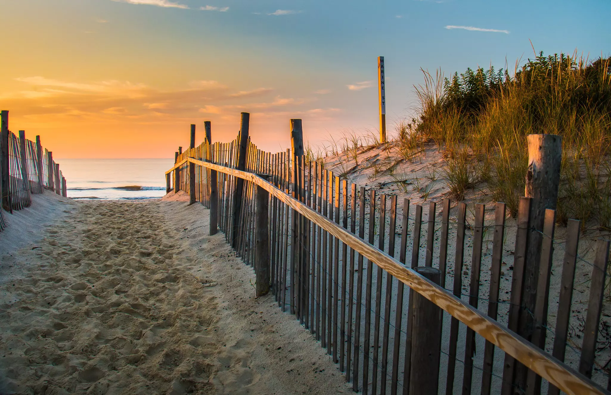 Sunrise at the beach in Beach Haven, New Jersey. 