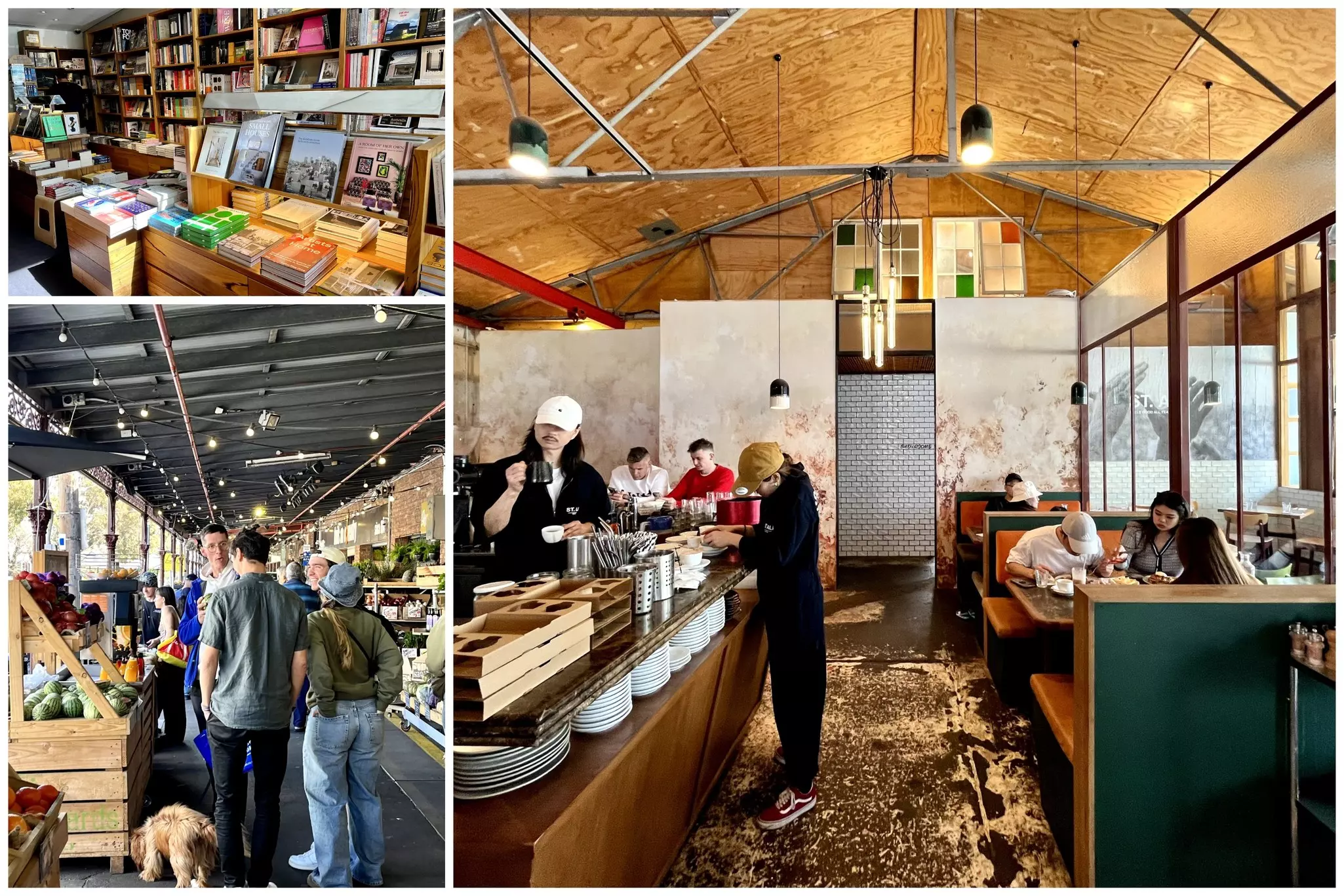 Coventry Bookstore, St Ali Coffee Roasters and South Melbourne Market are local favorites © Cristian Bonetto