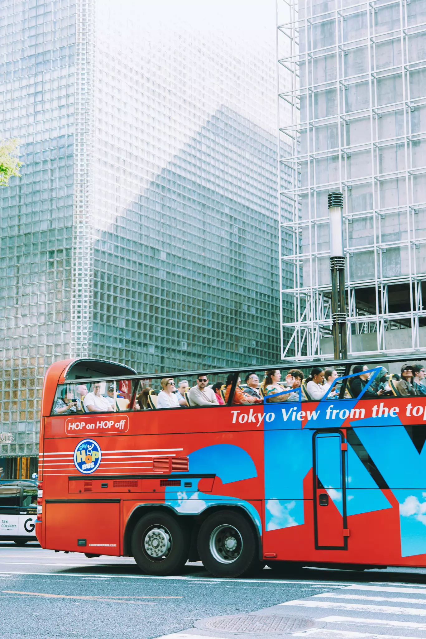 A Hop On, Hop Off bus in Tokyo.