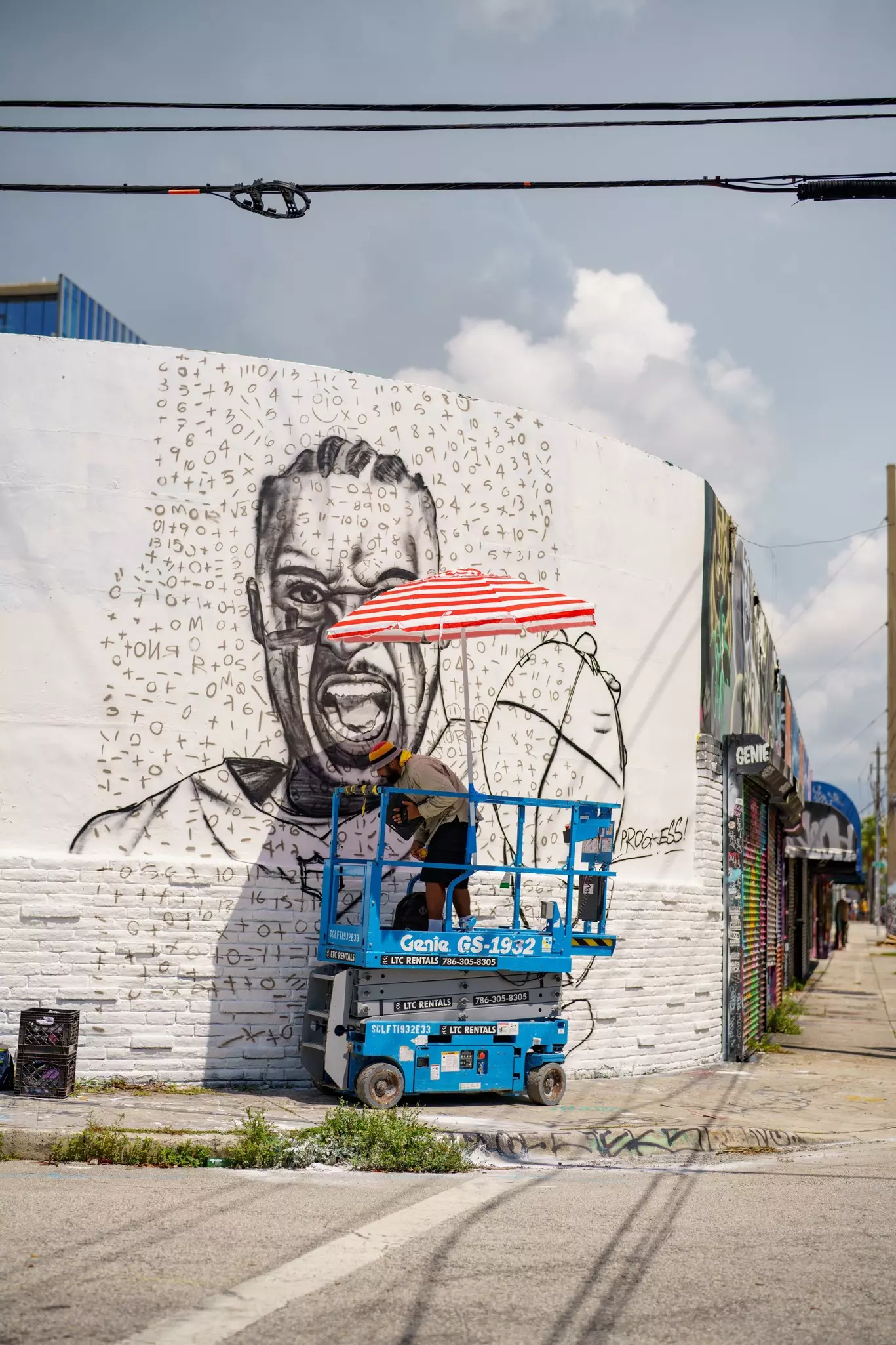 Artist working in progress Miami Wynwood