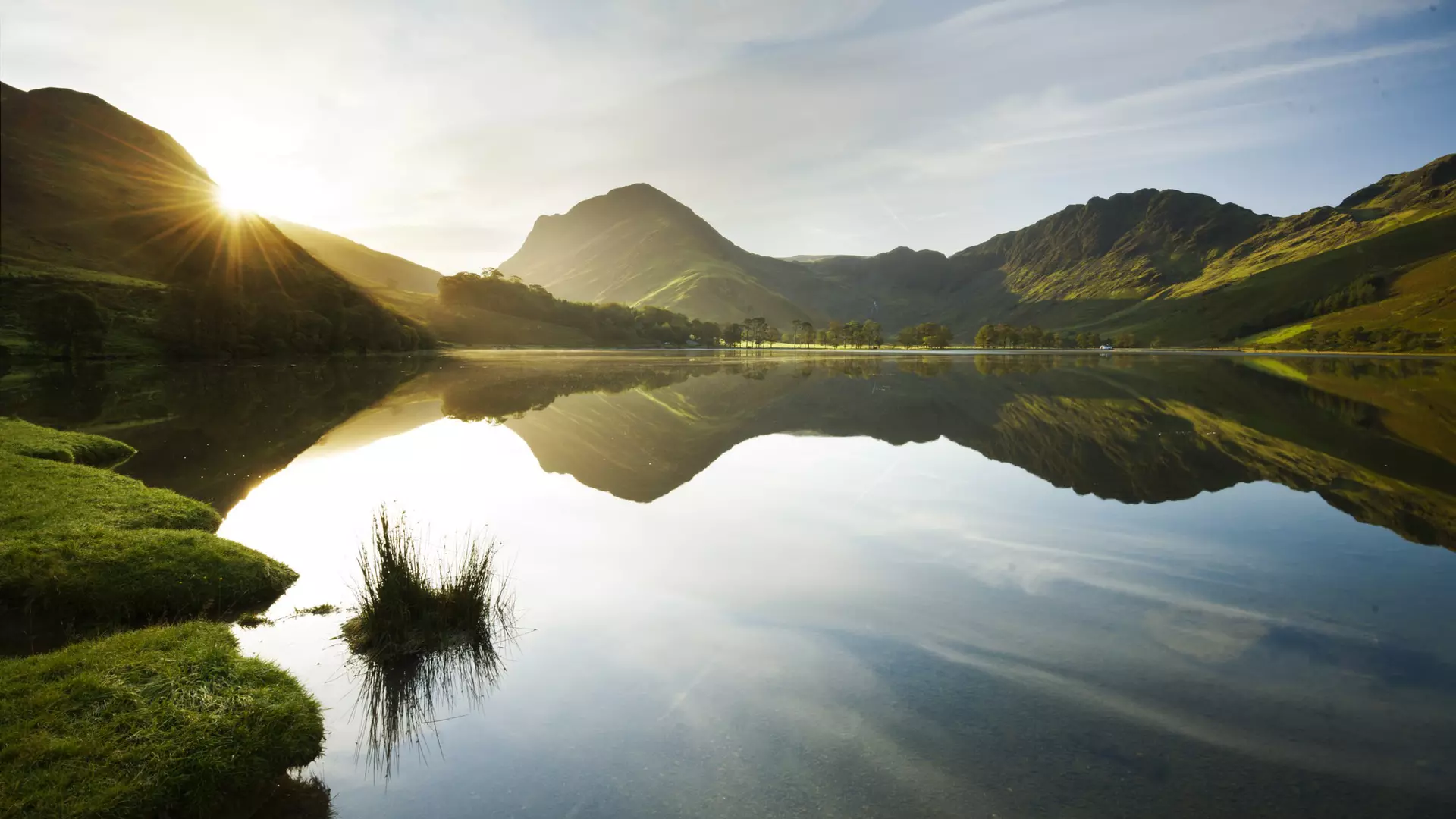 Sunrise at Fleetwith Pike and Haystacks.