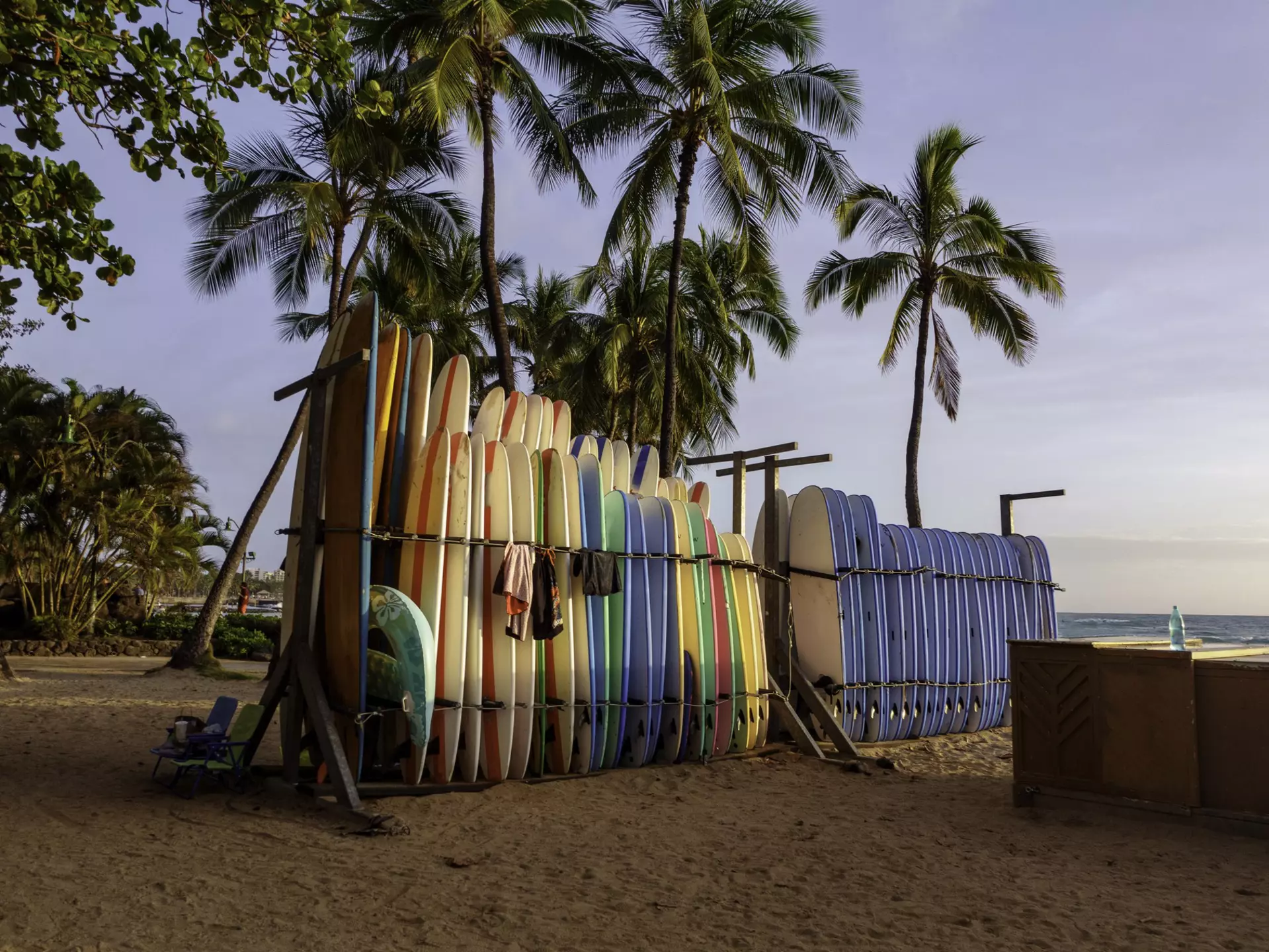 Surfboards at Waikiki Honolulu public beach
1488934609