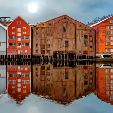 Buildings along the Nidelva River, Trondheim, Norway. Aziz Nasuti/500px