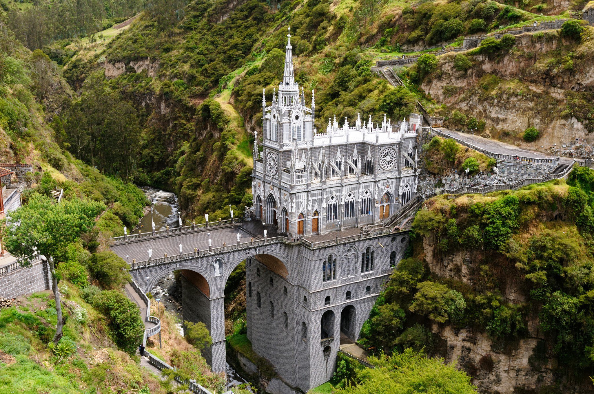 Colombia, church of Las Lajas